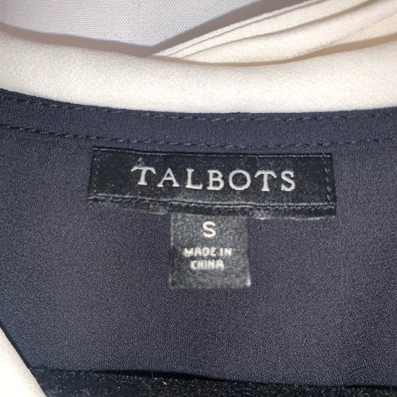 Small black & white Talbot sleeveless black top! - Picture 3 of 5